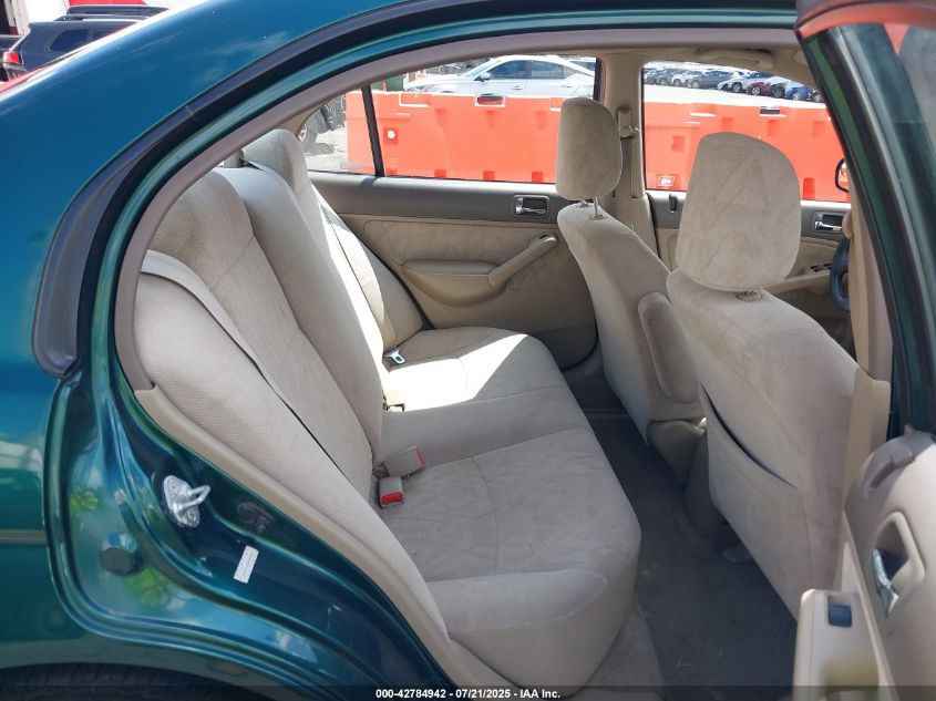 2002 Honda Civic Lx VIN: JHMES16592S003414 Lot: 42784942