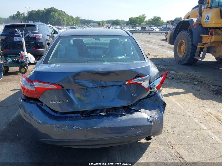 2015 Toyota Corolla Le VIN: 2T1BURHE6FC390506 Lot: 42787165