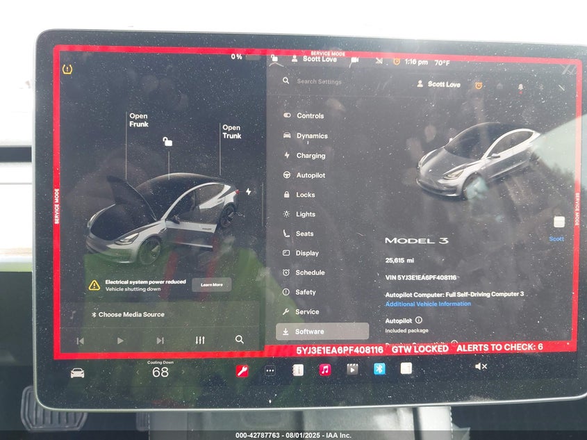 2023 Tesla Model 3 Rear-wheel Drive Grey Lot 111042787763 Vin 5YJ3E1EA6PF408116