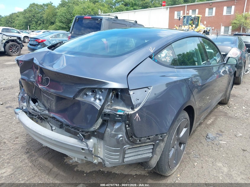 2023 Tesla Model 3 Rear-wheel Drive Grey Lot 111042787763 Vin 5YJ3E1EA6PF408116