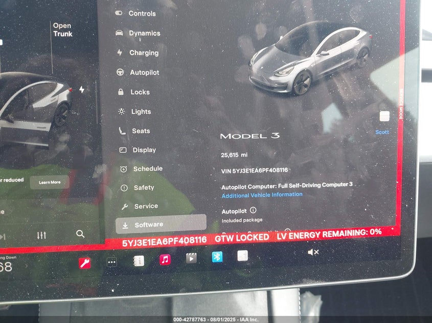 2023 Tesla Model 3 Rear-wheel Drive Grey Lot 111042787763 Vin 5YJ3E1EA6PF408116