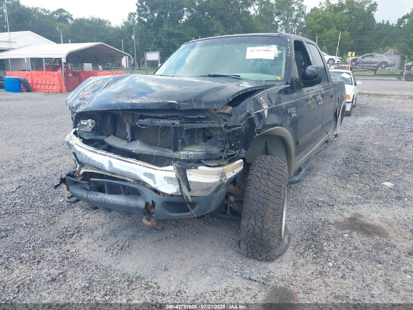 2001 Ford F-150 Supercrew King Ranch/Lariat/Xlt VIN: 1FTRW08L01KE93589 Lot: 42787908