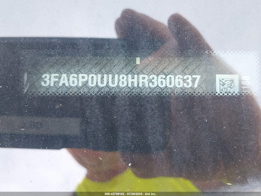 2017 FORD FUSION HYBRID S - 3FA6P0UU8HR360637