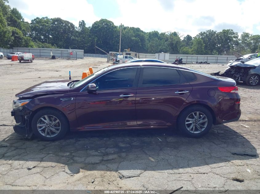 2019 Kia Optima Lx VIN: 5XXGT4L35KG286285 Lot: 42790725