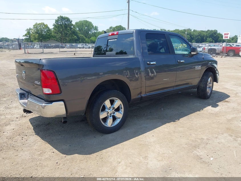Vin: 1c6rr7lg6js221016, lot: 43284638, ram 1500 big horn  4x4 5'7 box 20184
