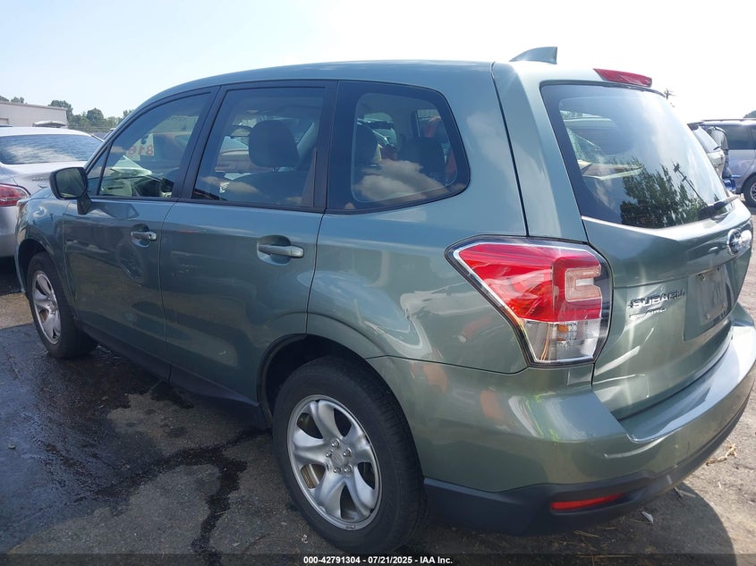 2018 Subaru Forester 2.5 2.5I Green Lot 111042791304 Vin JF2SJAAC5JH528187