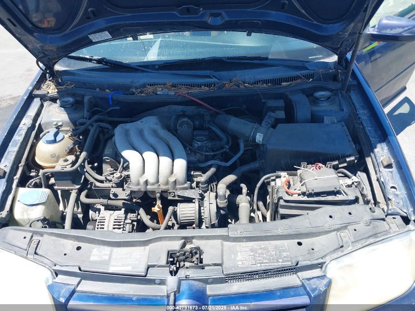 2001 Volkswagen Jetta Gls VIN: 3VWSB69M71M115427 Lot: 42791673