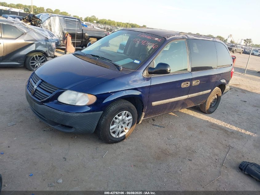 2005 Dodge Caravan Se blue van gasoline 1D4GP25R75B306088 photo #3