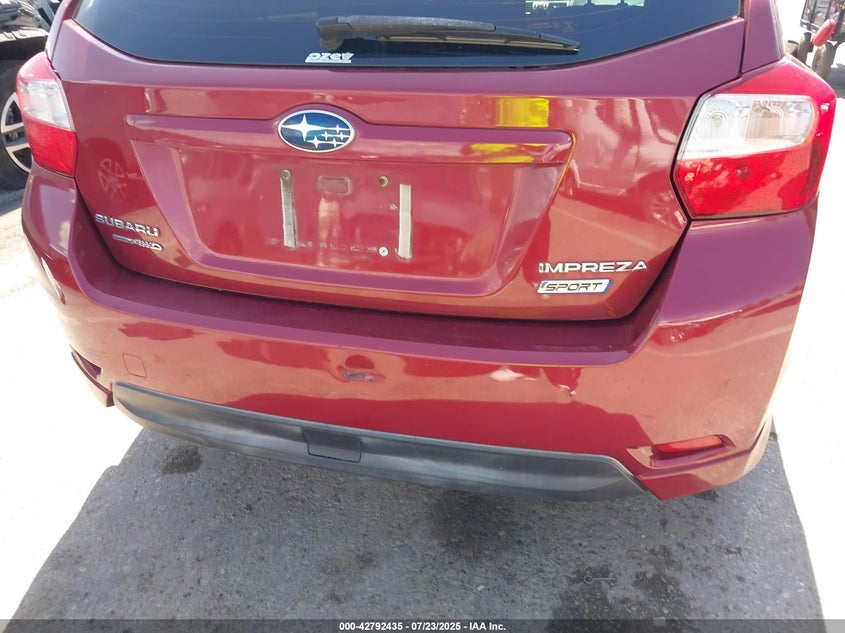 2013 SUBARU IMPREZA 2.0I SPORT LIMITED - JF1GPAS6XD2832219
