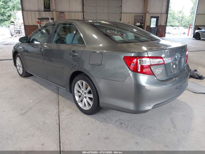 2014 TOYOTA CAMRY HYBRID XLE - 4T1BD1FK2EU100463