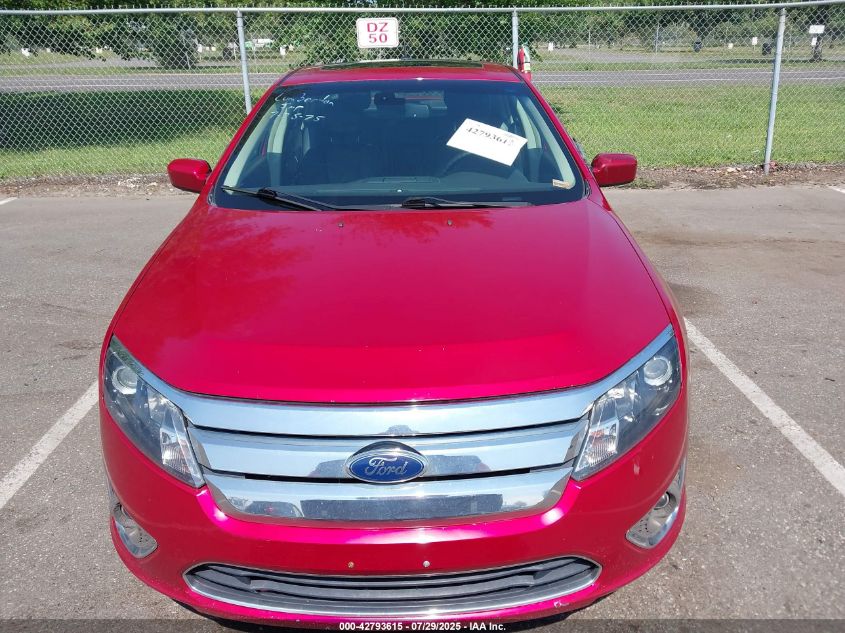 2012 Ford Fusion Sel VIN: 3FAHP0JA3CR180753 Lot: 42793615