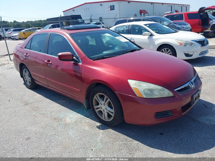 1HGCM56887A146809 2007 Honda Accord 2.4 Ex auction photo 1