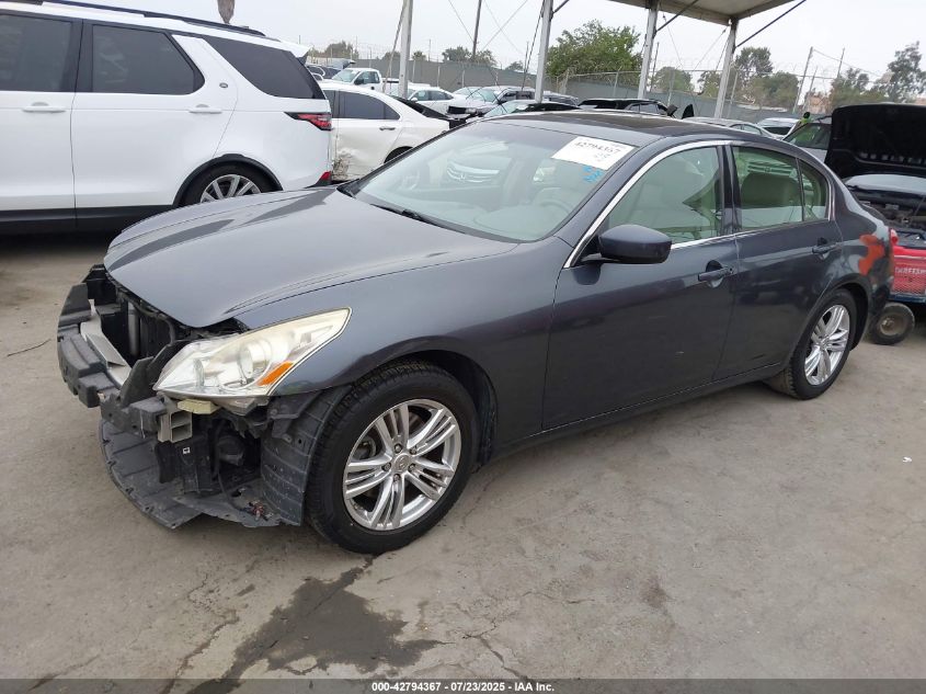 2012 Infiniti G37X VIN: JN1CV6AR8CM977658 Lot: 42794367