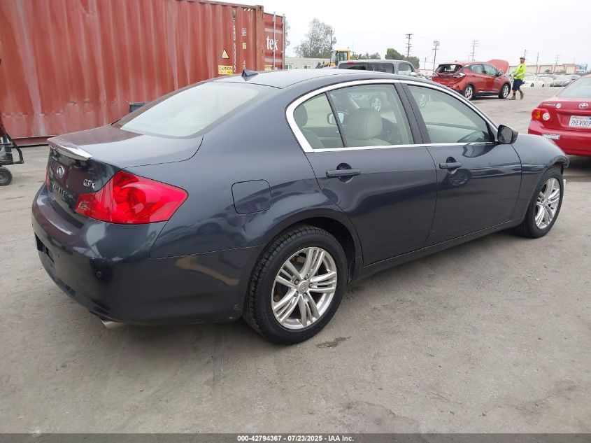 2012 Infiniti G37X VIN: JN1CV6AR8CM977658 Lot: 42794367