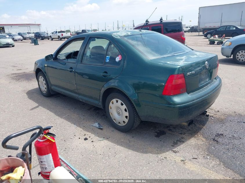 1999 Volkswagen Jetta Gl Tdi VIN: 3VWRF29M1XM039823 Lot: 42794753