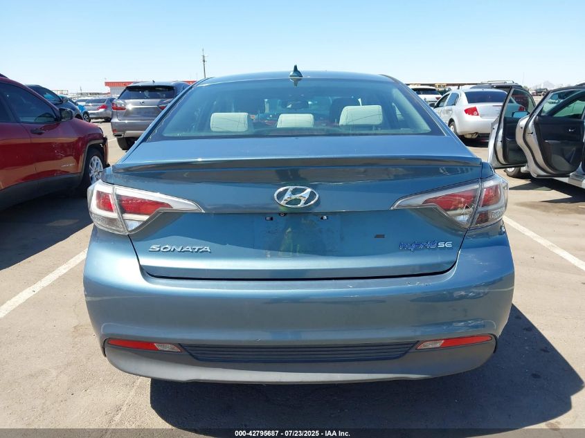2016 Hyundai Sonata Hybrid Se VIN: KMHE24L13GA011747 Lot: 42795687