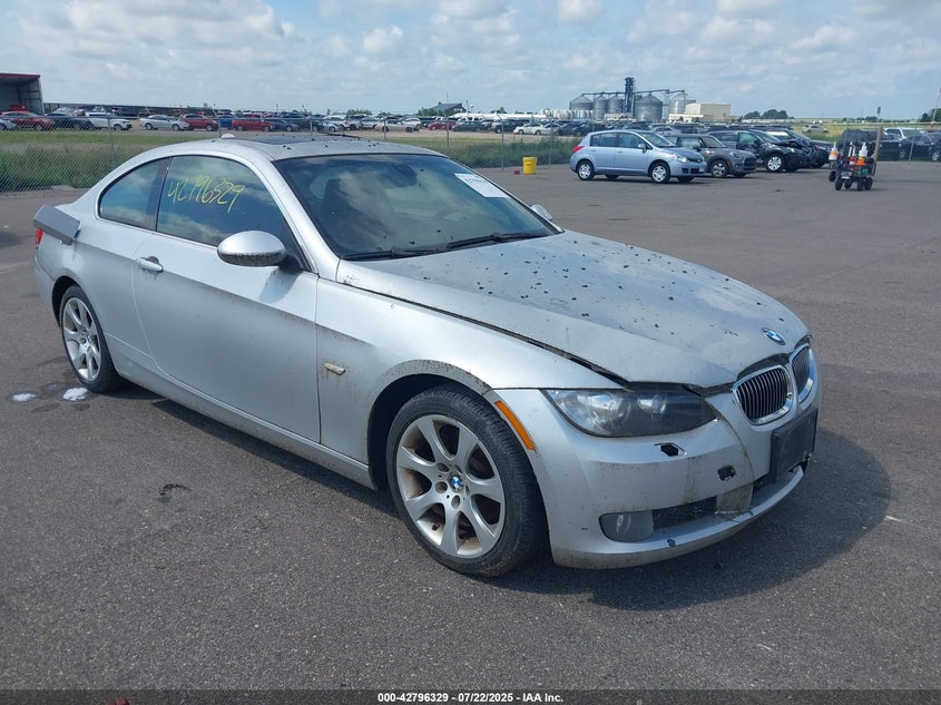 2008 BMW 328Xi silver coupe gasoline WBAWC33588PD09003 photo #1