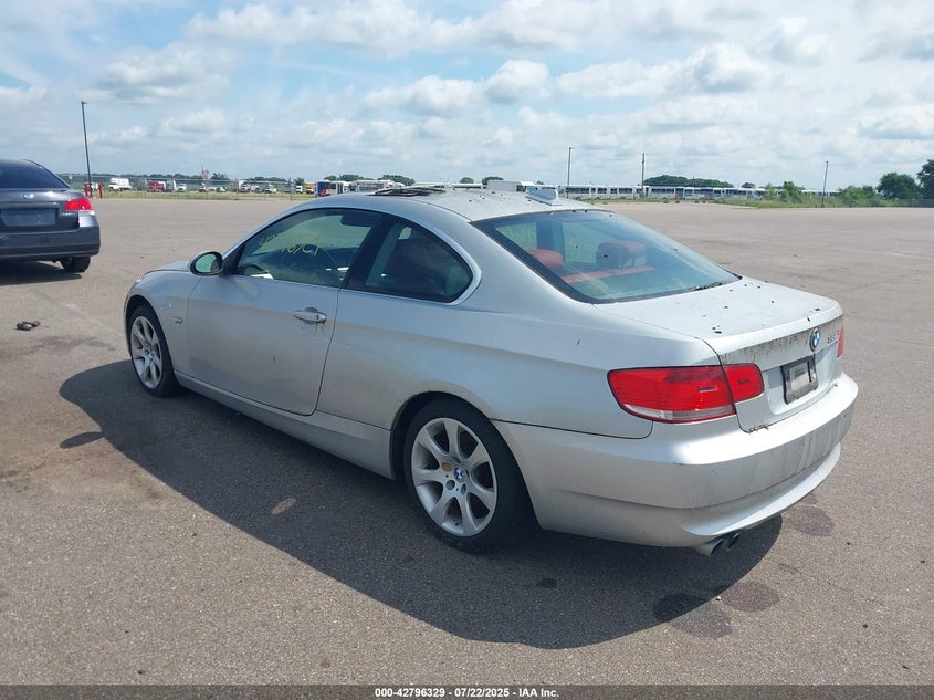 2008 BMW 328Xi silver coupe gasoline WBAWC33588PD09003 photo #4