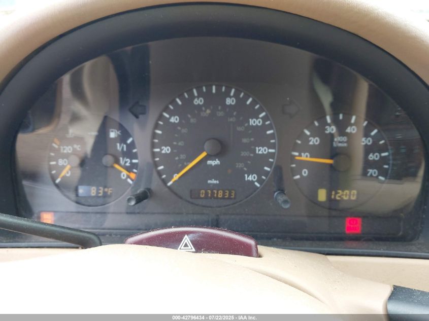 2000 Mercedes-Benz Ml 320 VIN: 4JGAB54E1YA185629 Lot: 42796434