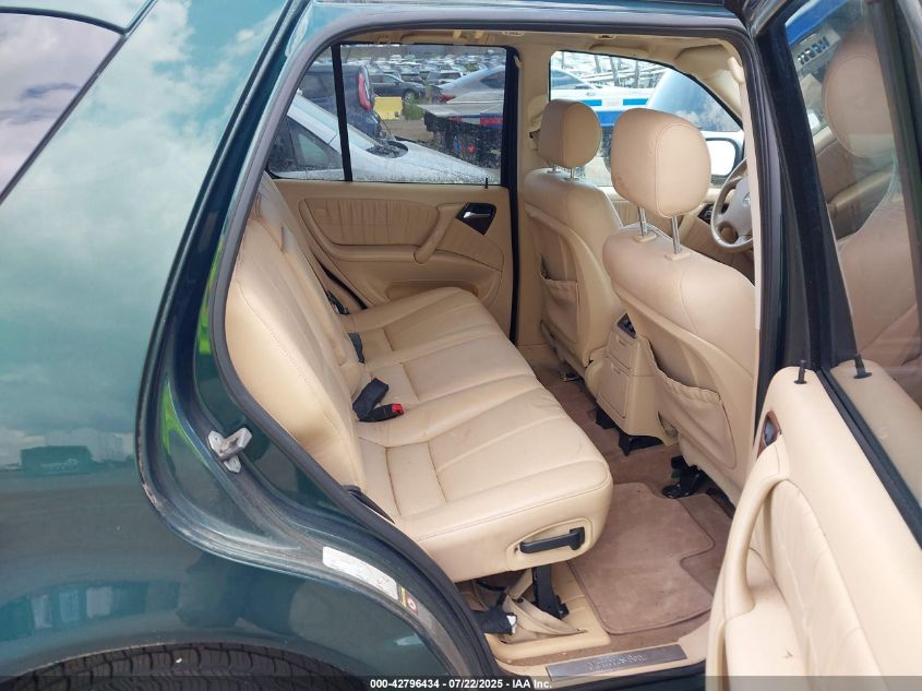 2000 Mercedes-Benz Ml 320 VIN: 4JGAB54E1YA185629 Lot: 42796434