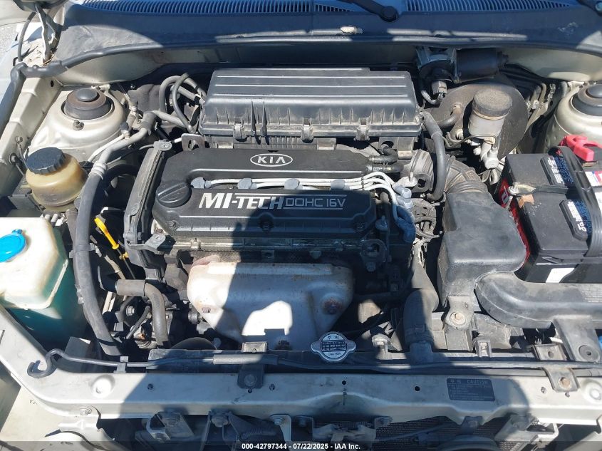 2001 Kia Rio VIN: KNADC12361651643 Lot: 42797344