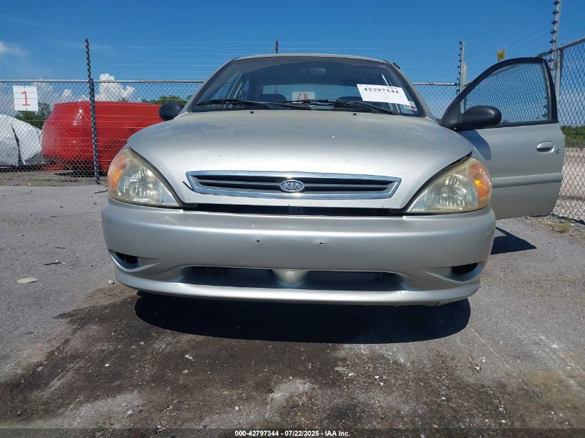 2001 Kia Rio VIN: KNADC12361651643 Lot: 42797344
