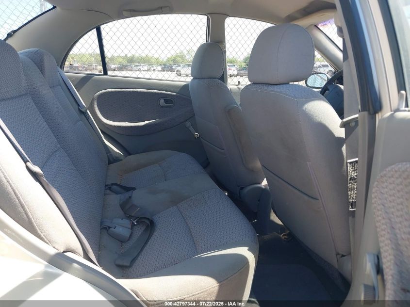 2001 Kia Rio VIN: KNADC12361651643 Lot: 42797344