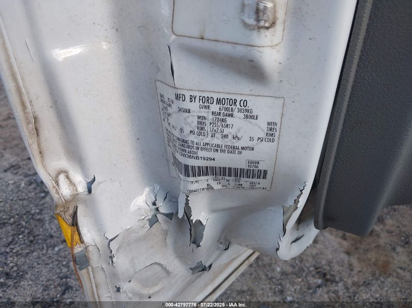 2006 Ford F-150 Stx/Xl/Xlt VIN: 1FTRX12W36NB19294 Lot: 42797776