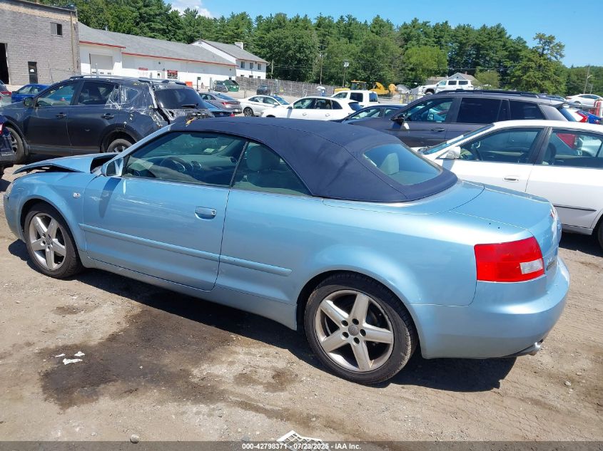 2005 Audi A4 1.8T VIN: WAUAC48H75K017397 Lot: 42798371