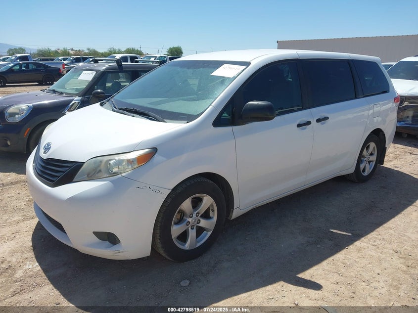 2011 Toyota Sienna Base V6 VIN: 5TDZK3DC7BS081053 Lot: 42798519