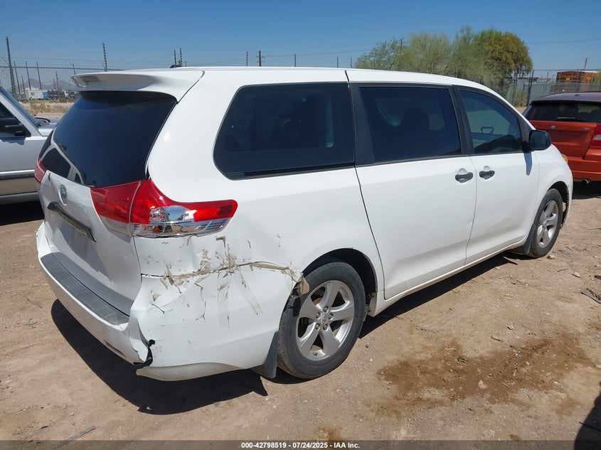 2011 Toyota Sienna Base V6 VIN: 5TDZK3DC7BS081053 Lot: 42798519