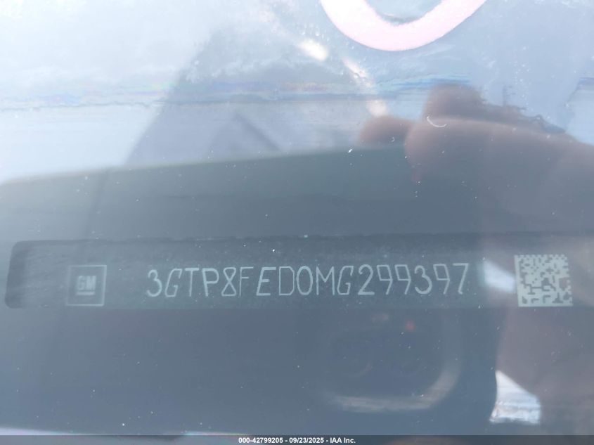 2021 GMC Sierra 1500 2Wd Short Box Denali VIN: 3GTP8FED0MG299397 Lot: 42799205