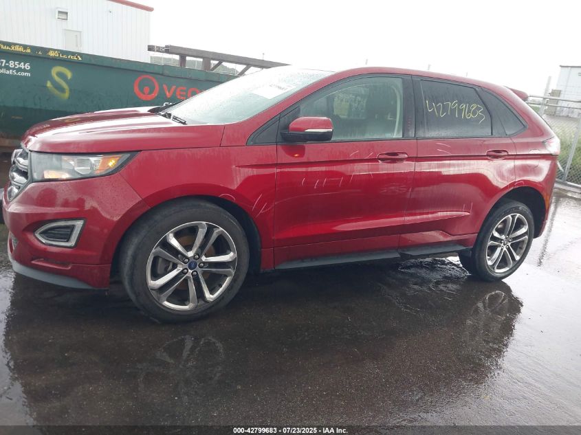 2017 Ford Edge Sport VIN: 2FMPK4AP1HBC23360 Lot: 42799683