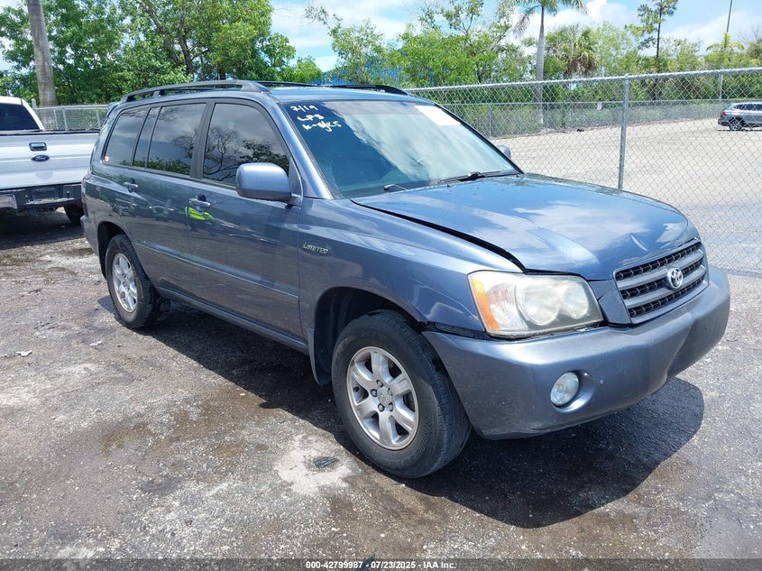 JTEHF21A920043044 2002 Toyota Highlander Limited V6 auction photo 1