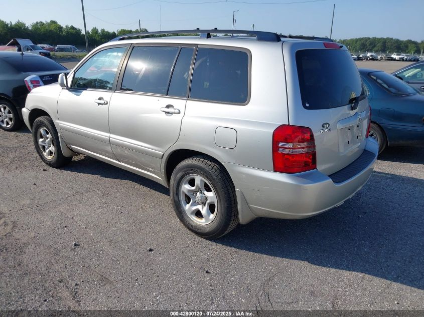 2002 Toyota Highlander VIN: JTEGD21A820027595 Lot: 42800120