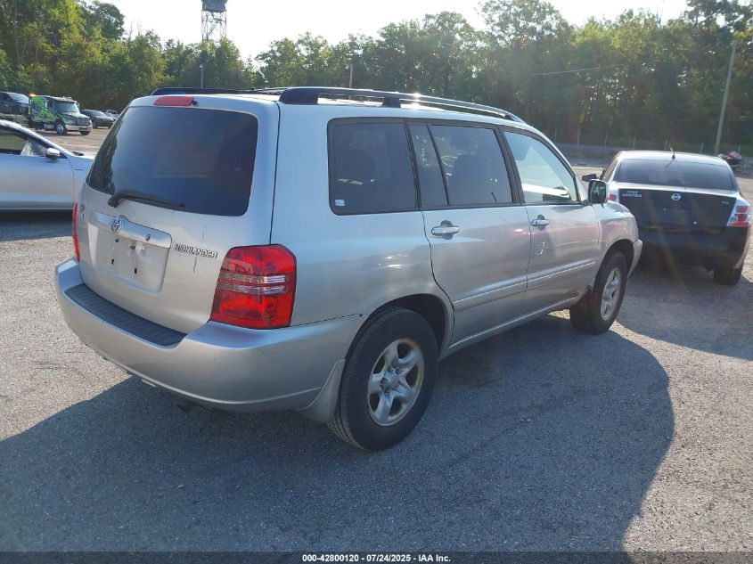 2002 Toyota Highlander VIN: JTEGD21A820027595 Lot: 42800120