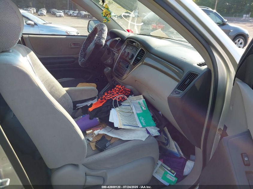 2002 Toyota Highlander VIN: JTEGD21A820027595 Lot: 42800120