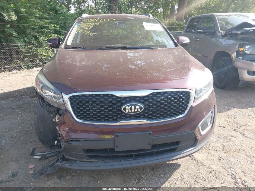 2017 Kia Sorento 2.4L Lx VIN: 5XYPGDA33HG297216 Lot: 42800339