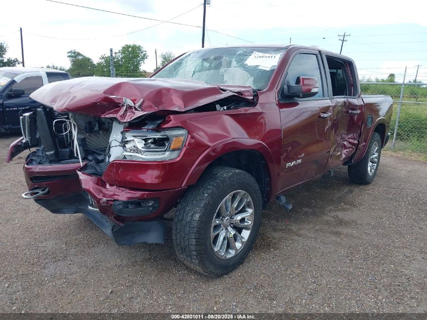 2022 Ram 1500 Laramie 4X2 5'7 Box brown truck gasoline 1C6RREJT9NN431697 photo #3