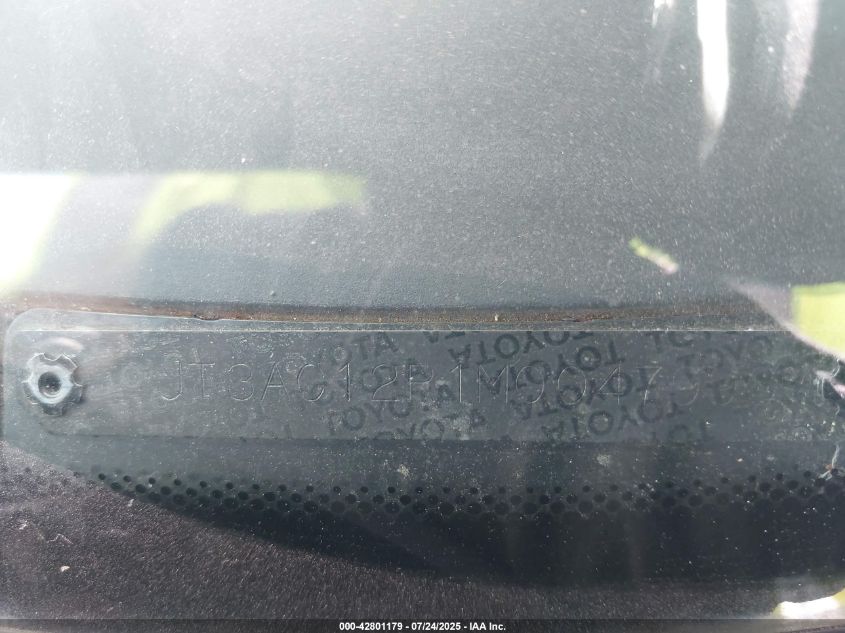 1991 Toyota Previa Le VIN: JT3AC12R1M0047996 Lot: 42801179