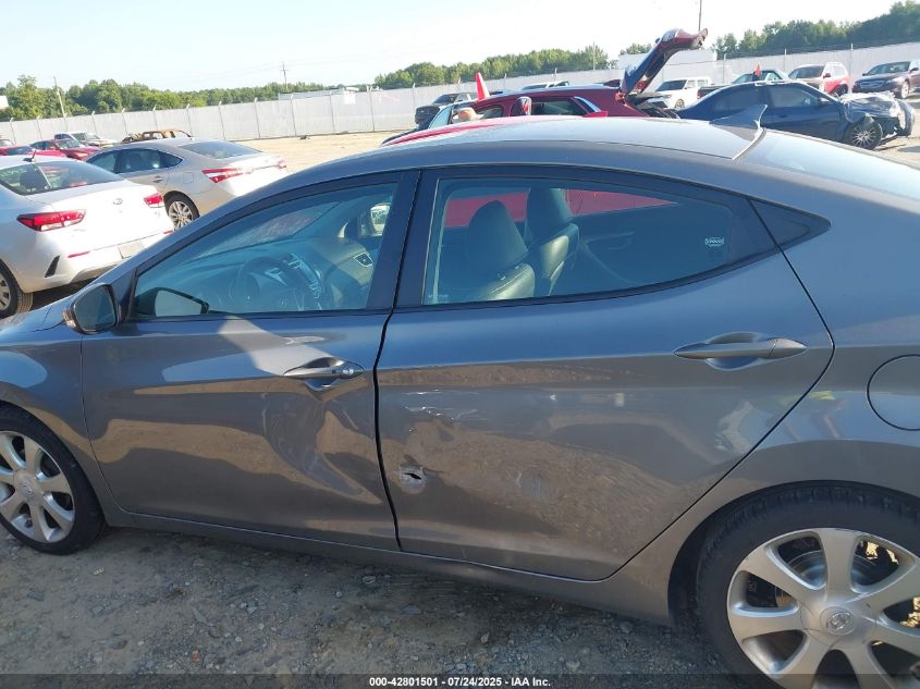 2012 Hyundai Elantra Limited VIN: 5NPDH4AE9CH100603 Lot: 42801501