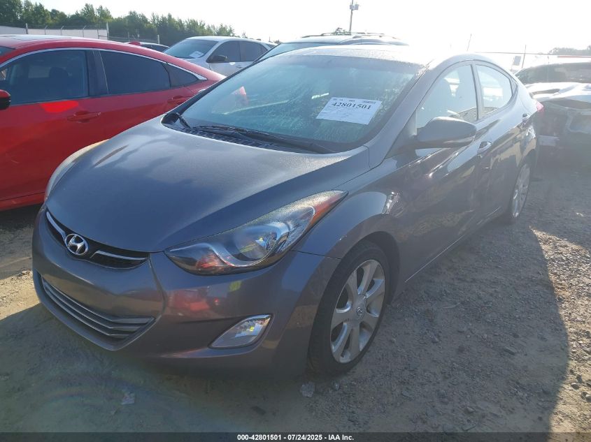 2012 Hyundai Elantra Limited VIN: 5NPDH4AE9CH100603 Lot: 42801501