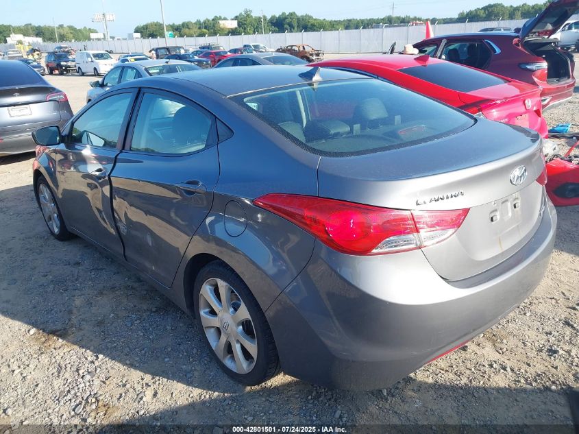 2012 Hyundai Elantra Limited VIN: 5NPDH4AE9CH100603 Lot: 42801501