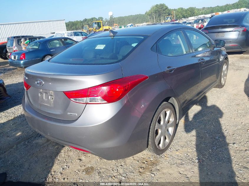 2012 Hyundai Elantra Limited VIN: 5NPDH4AE9CH100603 Lot: 42801501
