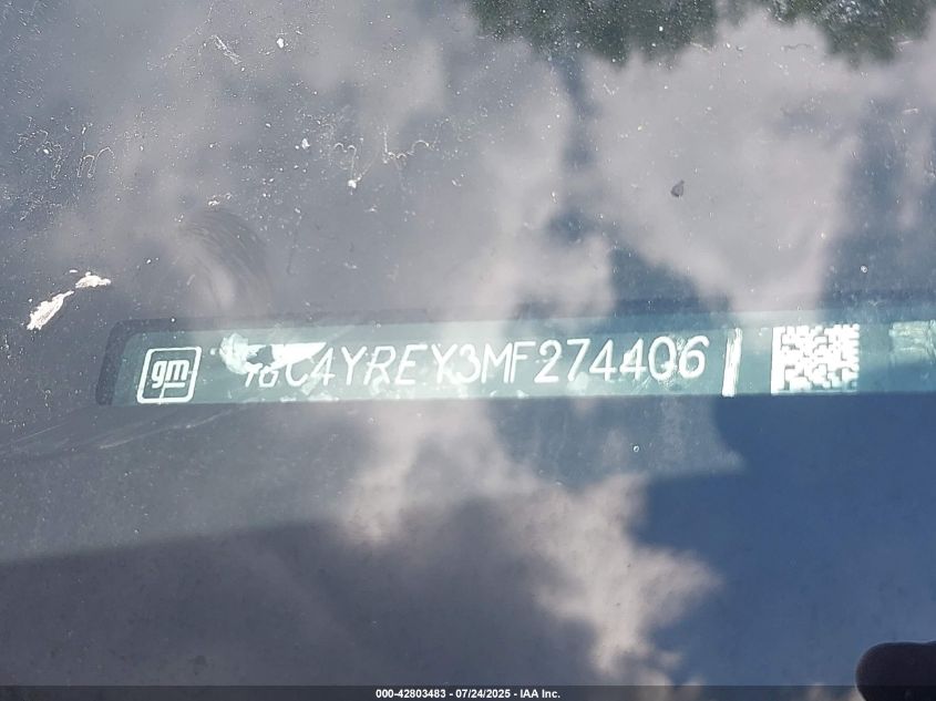 2021 Chevrolet Silverado 2500 - 1GC4YREY3MF274406