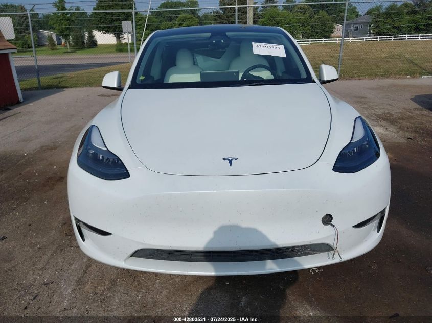 2023 Tesla Model Y Awd/Long Range Dual Motor All-Wheel Drive VIN: 7SAYGDEE0PF674299 Lot: 42803531
