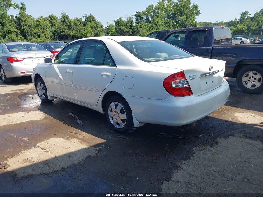 2003 Toyota Camry Le/Xle/Se white sedan gasoline 4T1BE32K63U211710 photo #4