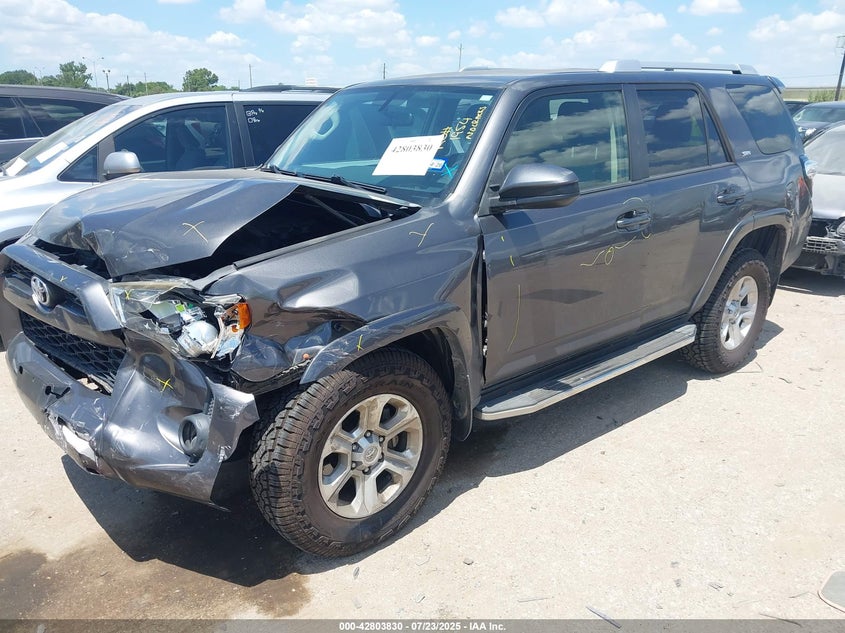 Vin: jtezu5jr2g5138234, lot: 43297263, toyota 4runner sr5 20162