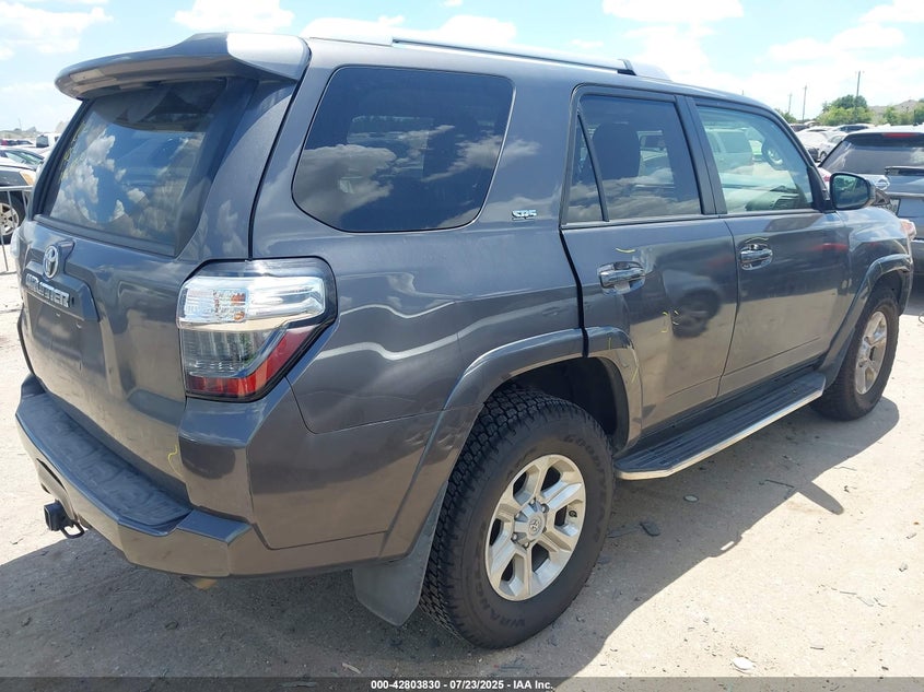 Vin: jtezu5jr2g5138234, lot: 43297263, toyota 4runner sr5 20164