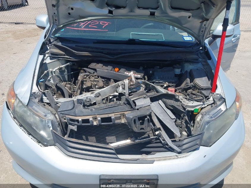 2012 Honda Civic Lx VIN: 19XFB2F5XCE360276 Lot: 42804129